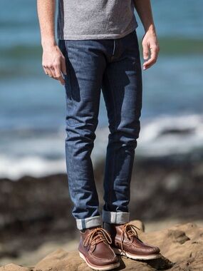 NEW Gustin Men’s #322 Cone Mills Natural Indigo 16 Selvedge Jean Size 28x29